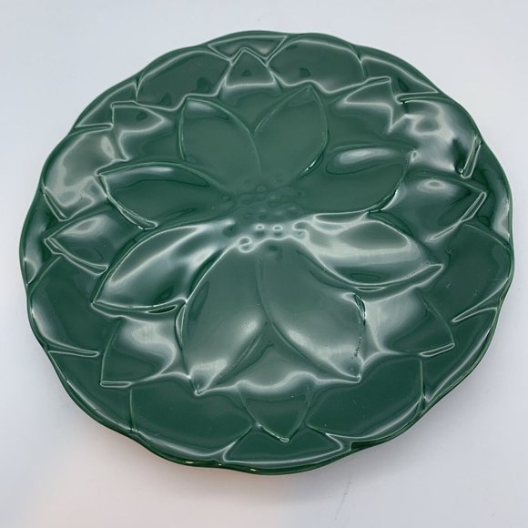 Dansk Kitchen Dansk Green Leaf Salad Plates Set Of 8 Vintage Poshmark